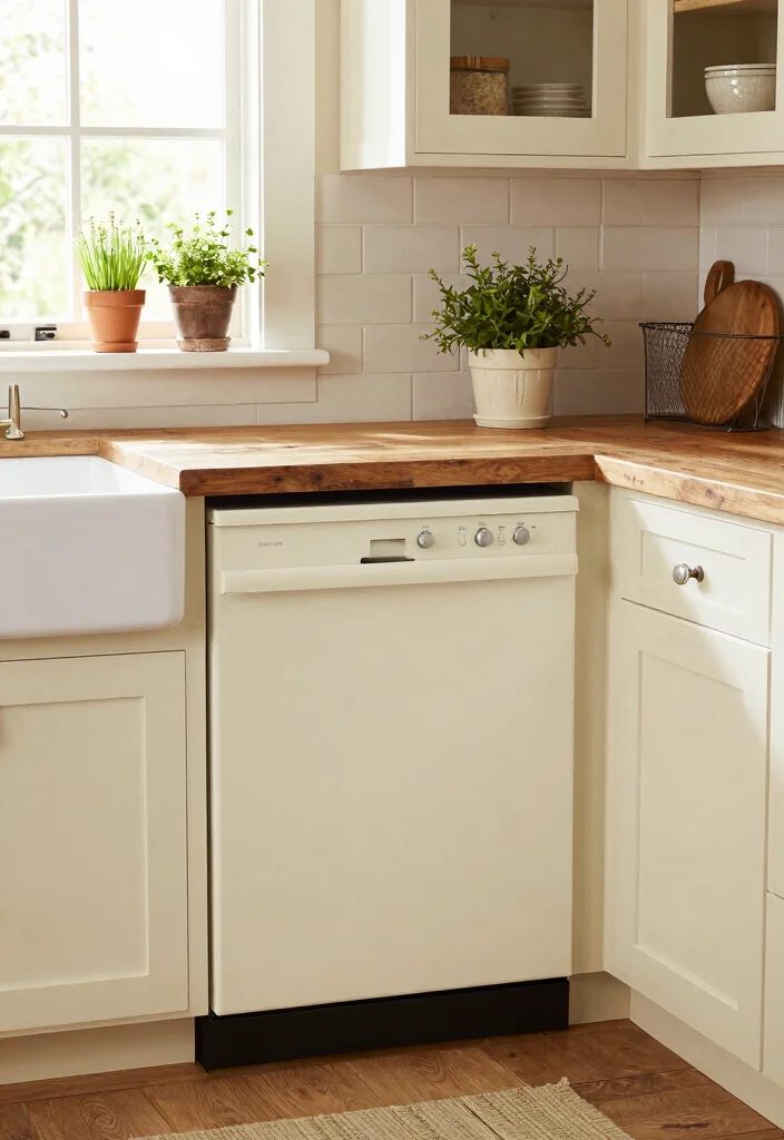 18 Dishwasher Kitchen Ideas With Seamless Integration - 8. Farmhouse-style Dishwashers 1