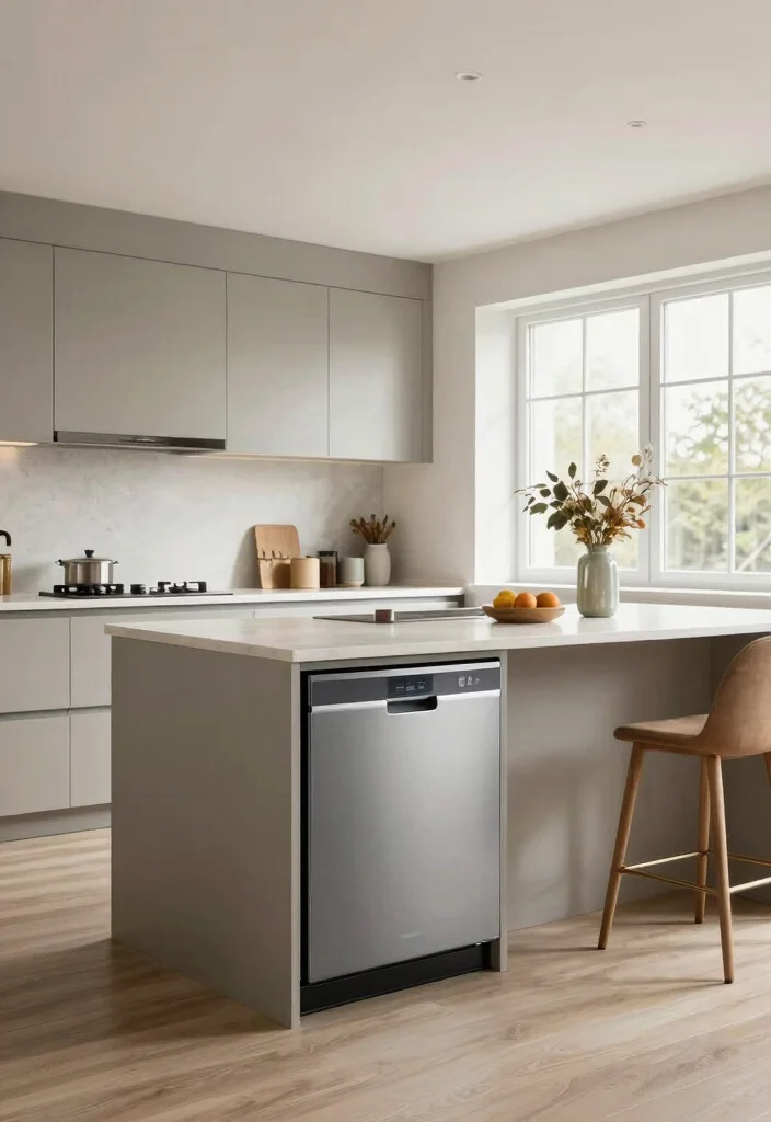 18 Dishwasher Kitchen Ideas With Seamless Integration - 9. Open-concept Kitchens with Seamless Integration 1