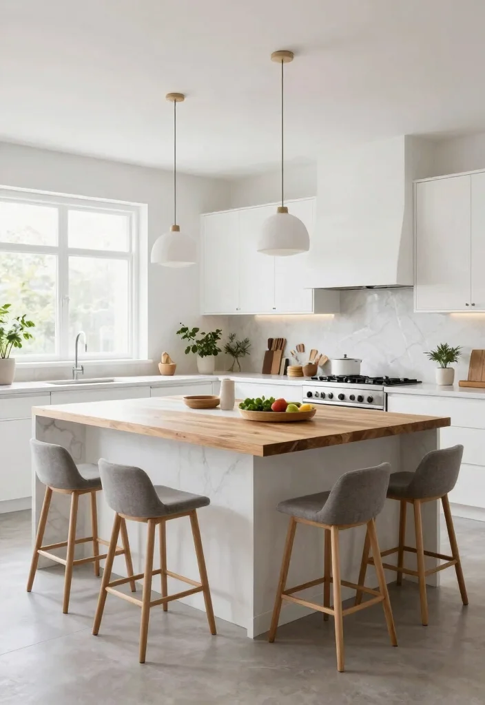 18 Double Kitchen Island Ideas With Grand Function - 1. The Split-Level Advantage 1