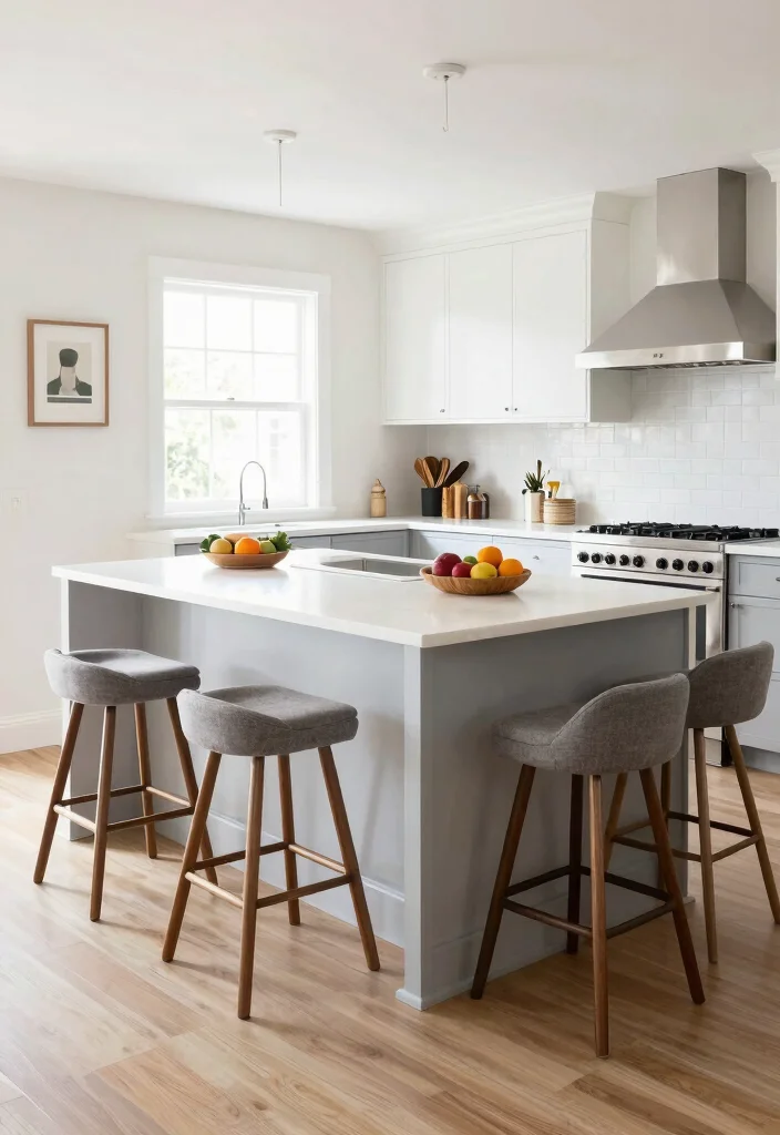 18 Double Kitchen Island Ideas With Grand Function - 14. Versatile Seating Options 1