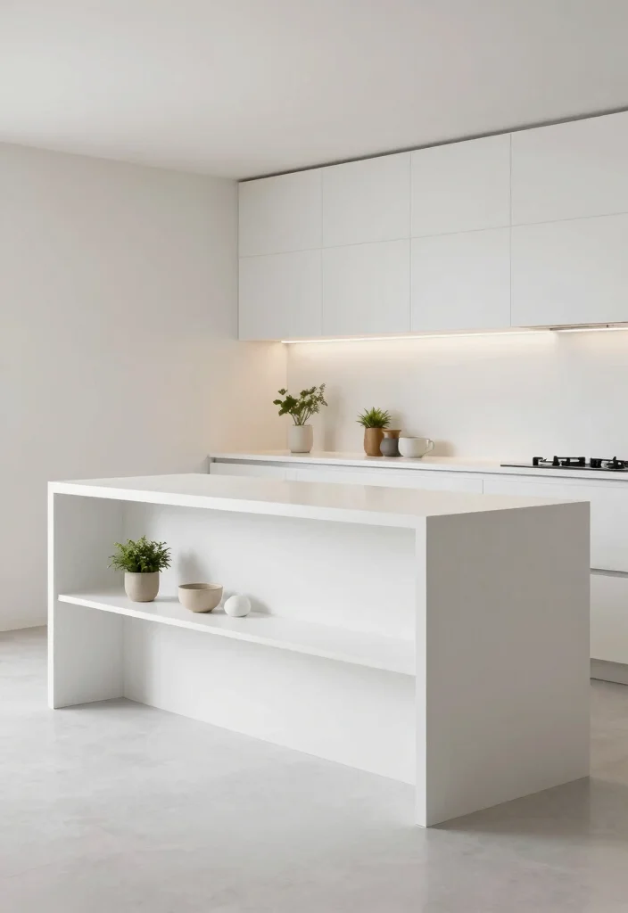 18 Double Kitchen Island Ideas With Grand Function - 3. Minimalist Chic Design 1