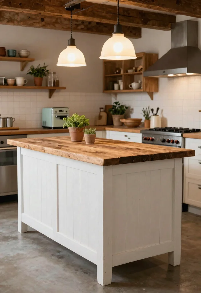 18 Double Kitchen Island Ideas With Grand Function - 4. Rustic Farmhouse Charm 1