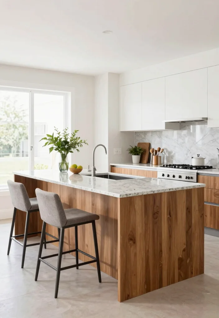 18 Double Kitchen Island Ideas With Grand Function - 7. L-Shaped Layout 1