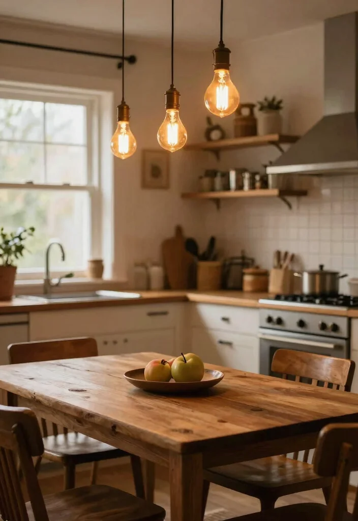 18 Kitchen Ceiling Lights Ideas That Brighten Every Corner - 16. Warm Edison Bulbs 1