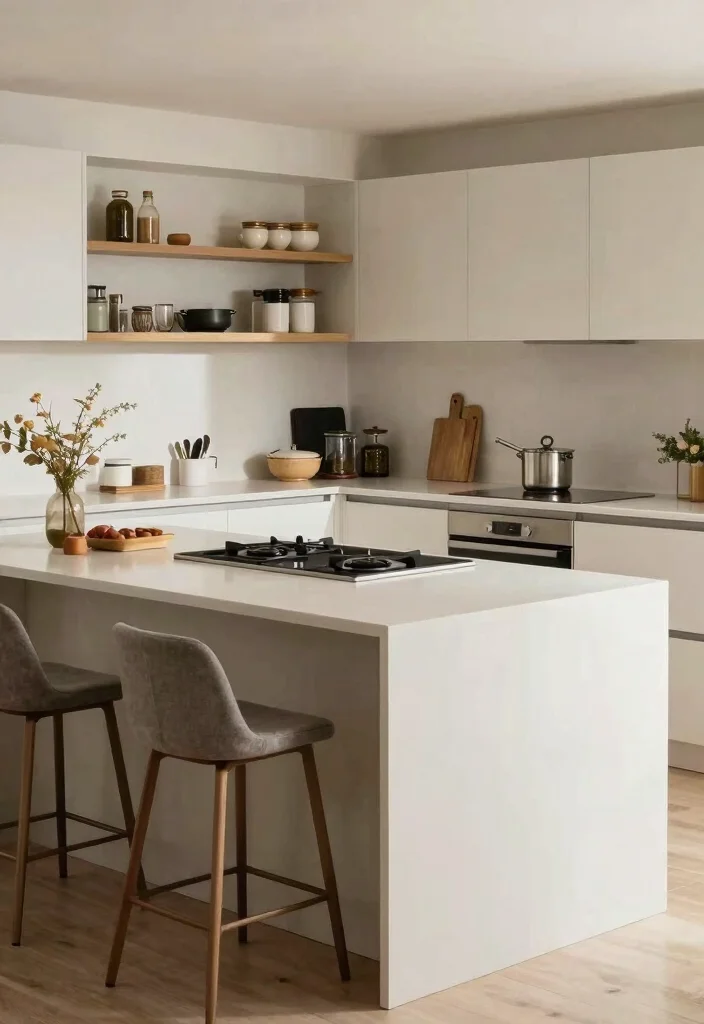 18 Kitchen Island for Small Kitchen Ideas That Maximize Layout - 17. Island with Built-In Cooktop 1