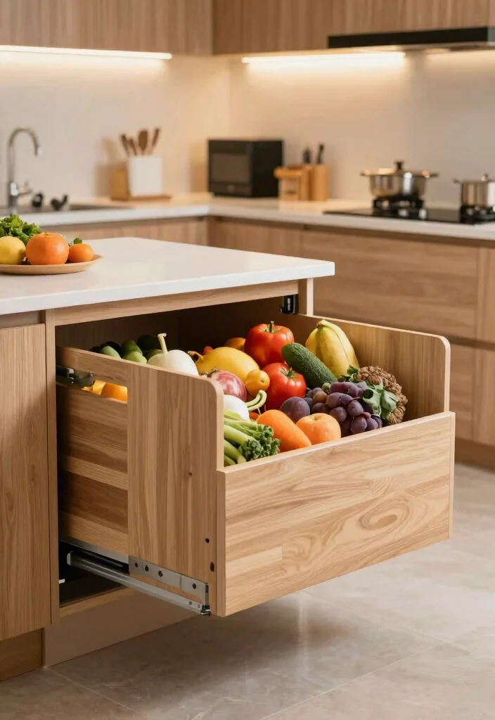 18 Kitchen Island for Small Kitchen Ideas That Maximize Layout - 3. Pull-Out Counter Extension 1
