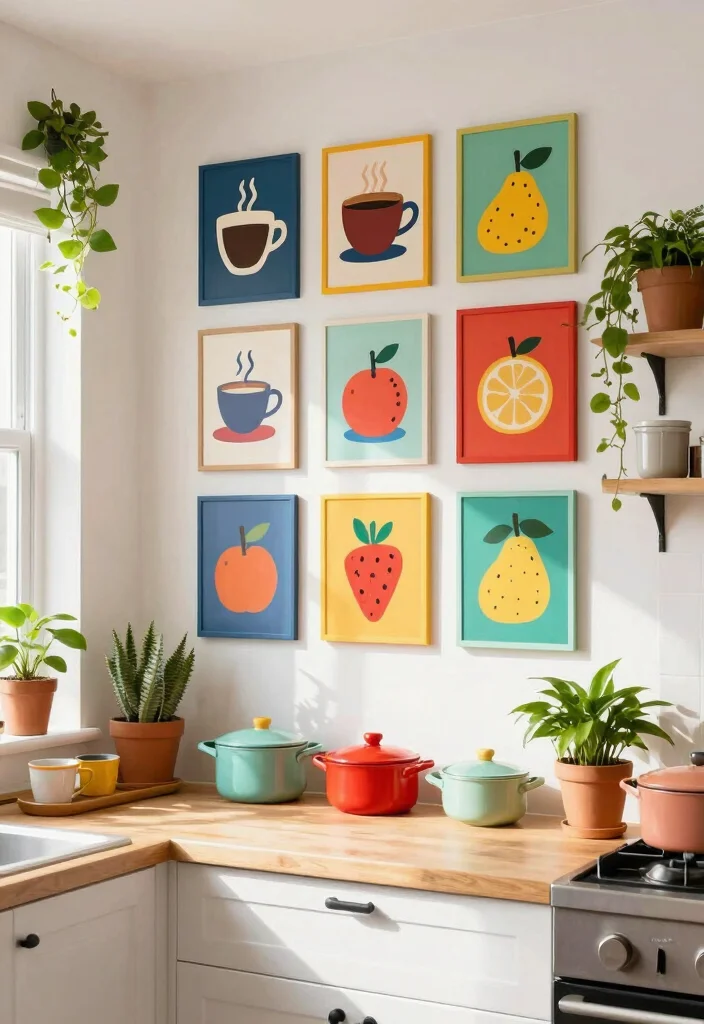 18 Kitchen Signs Decor Ideas That Add Personality - 2. Whimsical Wall Art 1