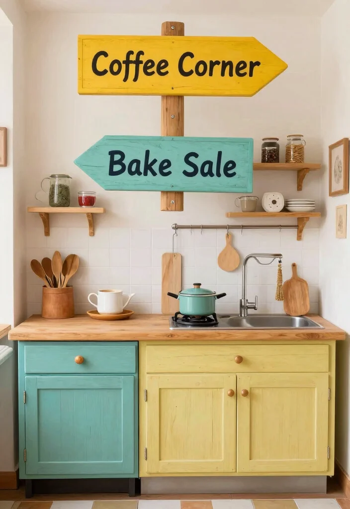 18 Kitchen Signs Decor Ideas That Add Personality - 7. Directional Signs 1