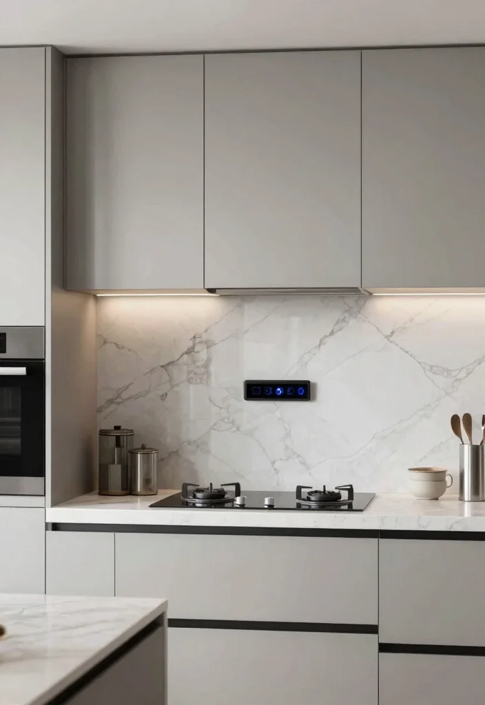 18 Marble Tile Backsplash Kitchen Ideas With Luxe Detail - 18. Interactive Backsplashes 1