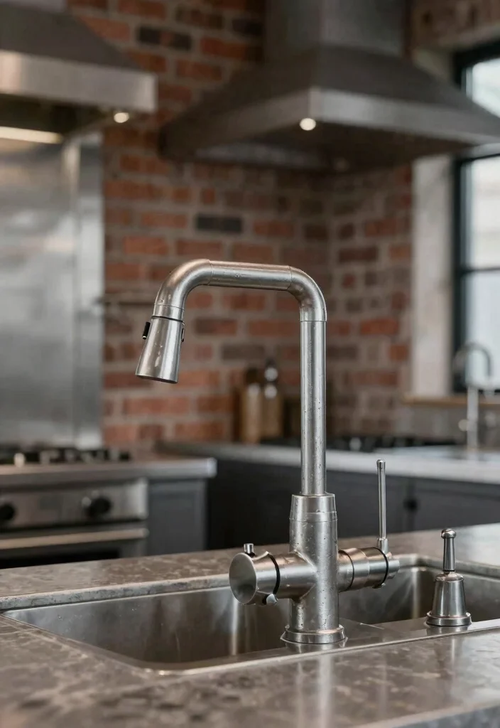 18 Modern Kitchen Faucet Ideas With Sleek Design - 10. Industrial Designs 1