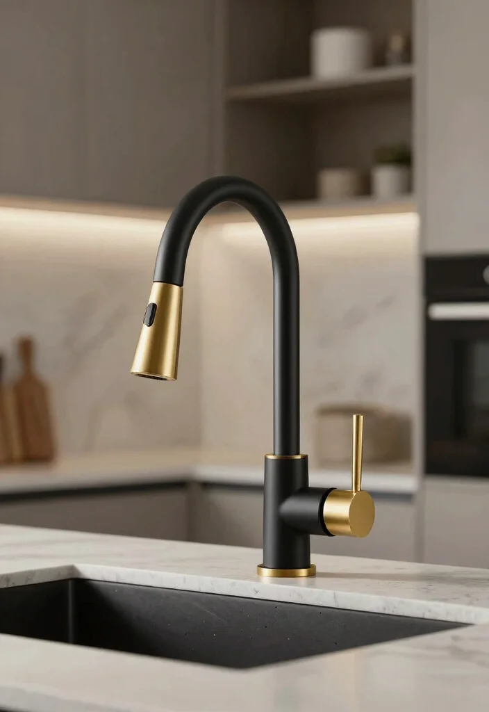 18 Modern Kitchen Faucet Ideas With Sleek Design - 14. Dual Finish Faucets 1