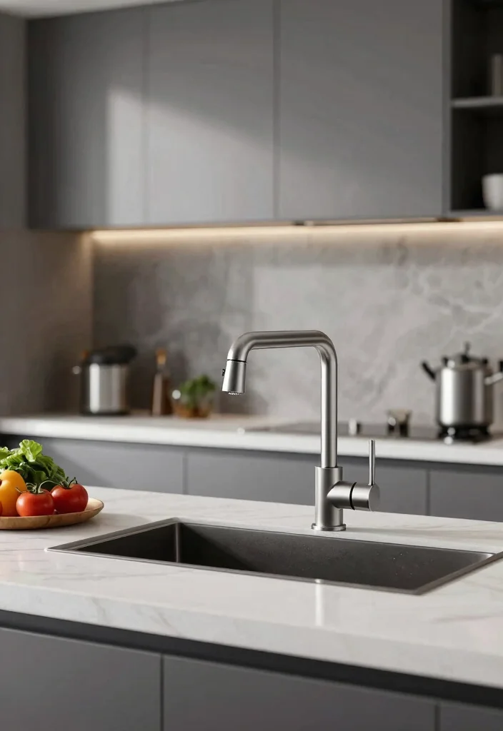 18 Modern Kitchen Faucet Ideas With Sleek Design - 17. Combination Sprayers 1