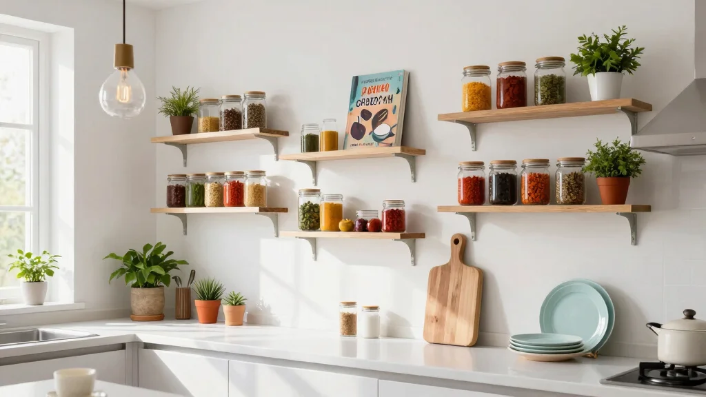 18 Small Kitchen Shelves Ideas That Save Space Beautifully