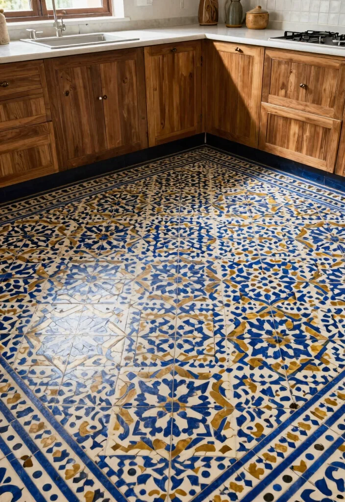 18 Tiles for Kitchen Floor Ideas With Stylish Patterns - 6. Classic Moroccan Tiles 1