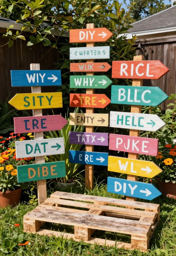 12 Backyard Engagement Party Decorations on a Budget That Photograph Well - 1. Upcycled Pallet Signage 1