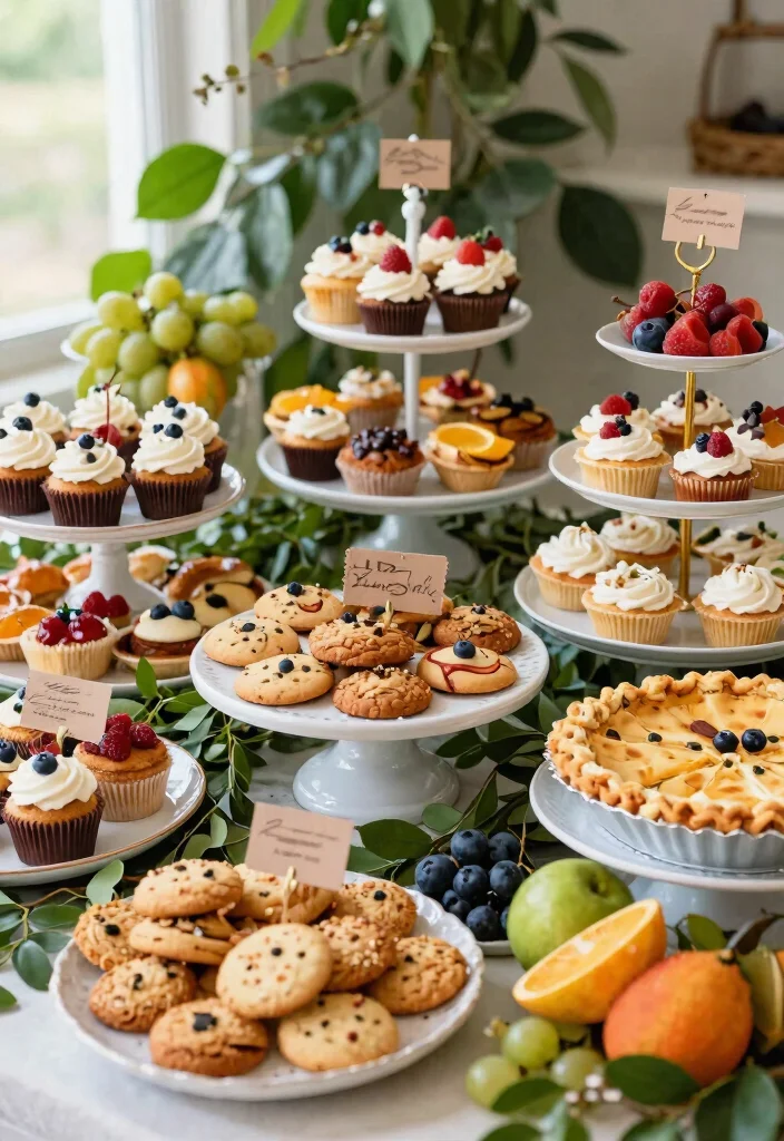 12 Backyard Engagement Party Decorations on a Budget That Photograph Well - 10. Homemade Dessert Bar 1