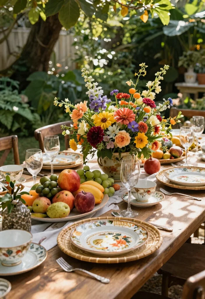 12 Backyard Engagement Party Decorations on a Budget That Photograph Well - 5. Recycled Tableware 1