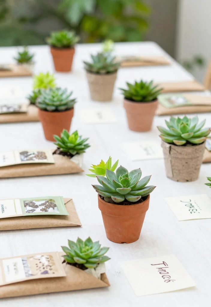 12 Backyard Engagement Party Decorations on a Budget That Photograph Well - 7. Eco-Conscious Favors 1