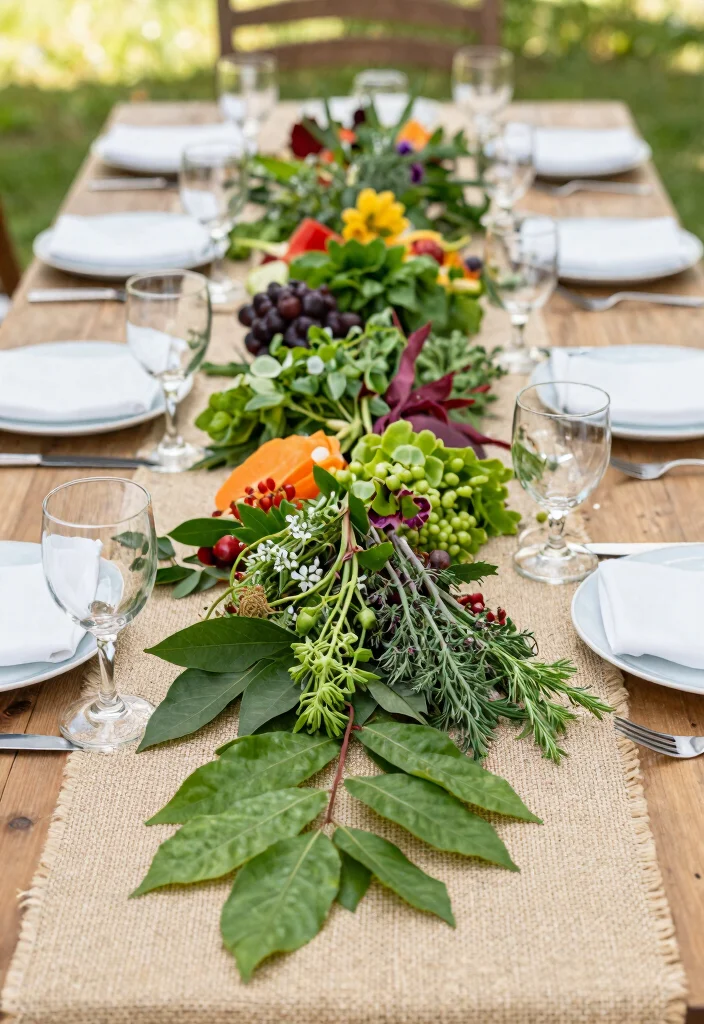 12 Backyard Engagement Party Decorations on a Budget That Photograph Well - 8. Nature-Inspired Table Decor 1