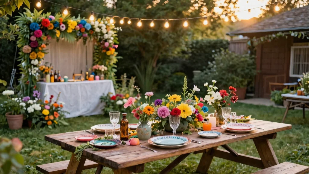 12 Backyard Engagement Party Decorations on a Budget That Photograph Well