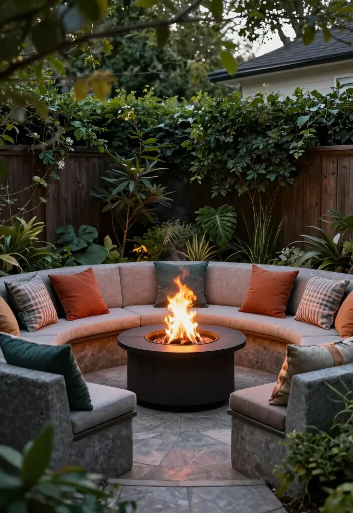 12 Backyard Fire Pit Ideas for Small Yards That Don't Crowd Your Space - 12. Corner Fire Pit Designs 1