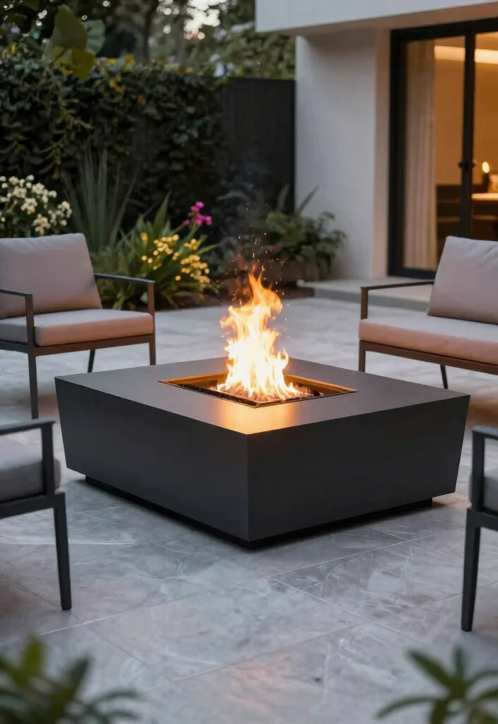 12 Backyard Fire Pit Ideas for Small Yards That Don't Crowd Your Space - 9. Low Profile Fire Pits 1