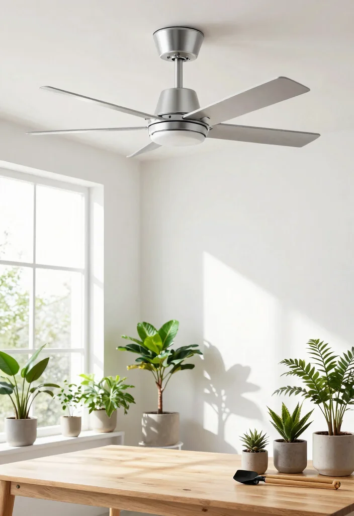 12 Ceiling Fan Design Ideas That Actually Move Air Effectively - 2. Minimalist Fans for Clean Aesthetics 1