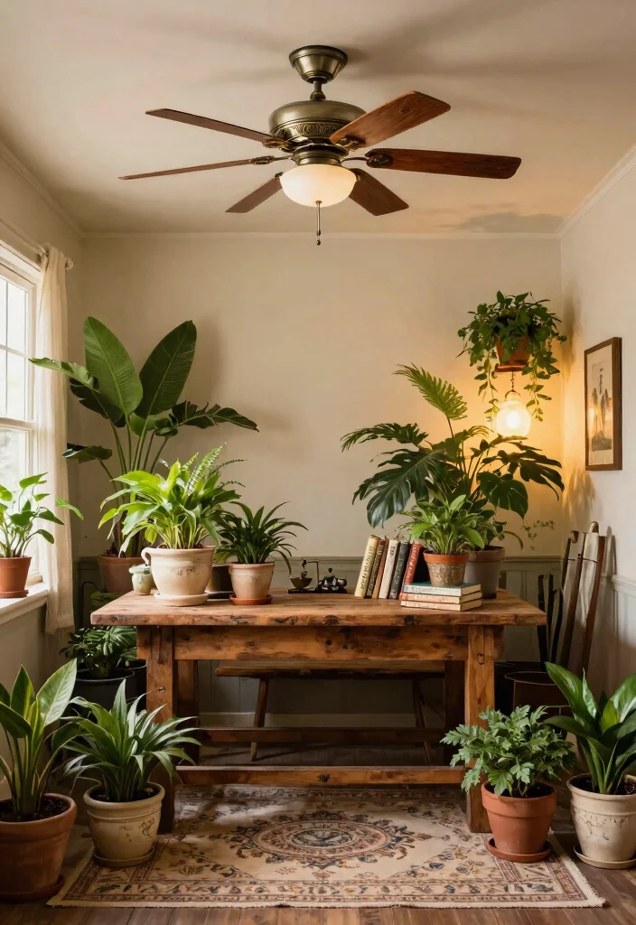 12 Ceiling Fan Design Ideas That Actually Move Air Effectively - 3. Vintage-Inspired Fans for a Touch of Charm 1