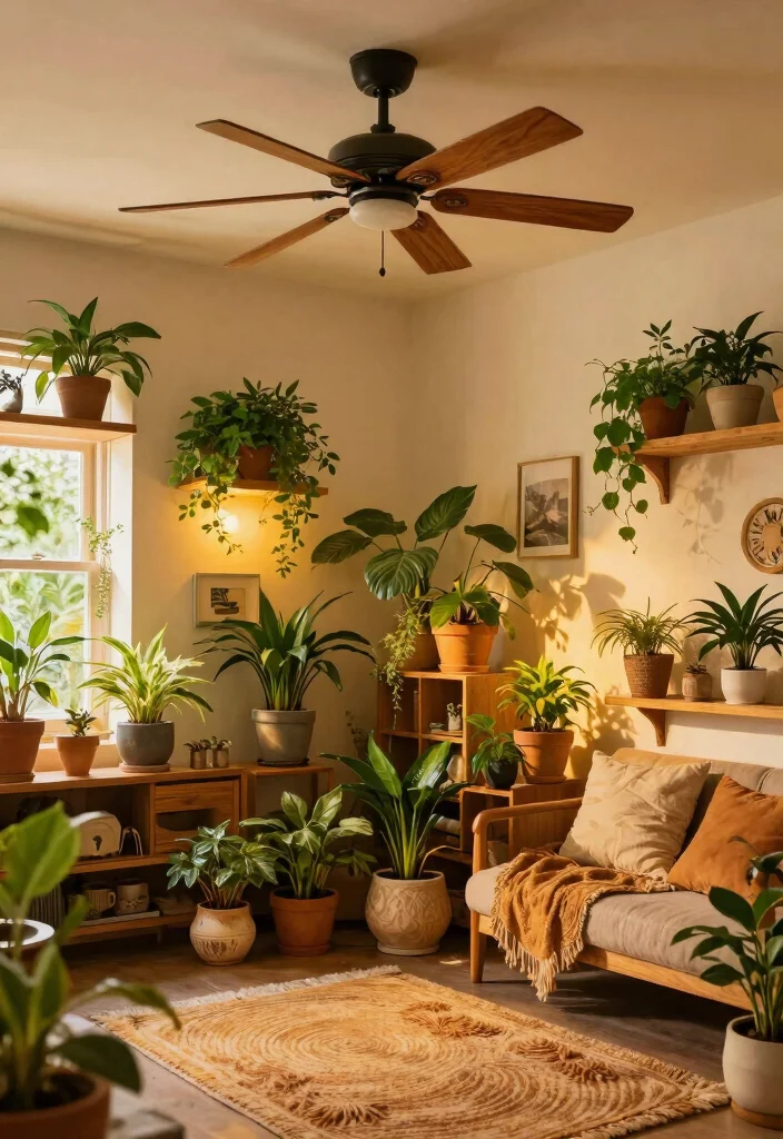 12 Ceiling Fan Design Ideas That Actually Move Air Effectively - 8. Rustic Fans for a Cozy Atmosphere 1