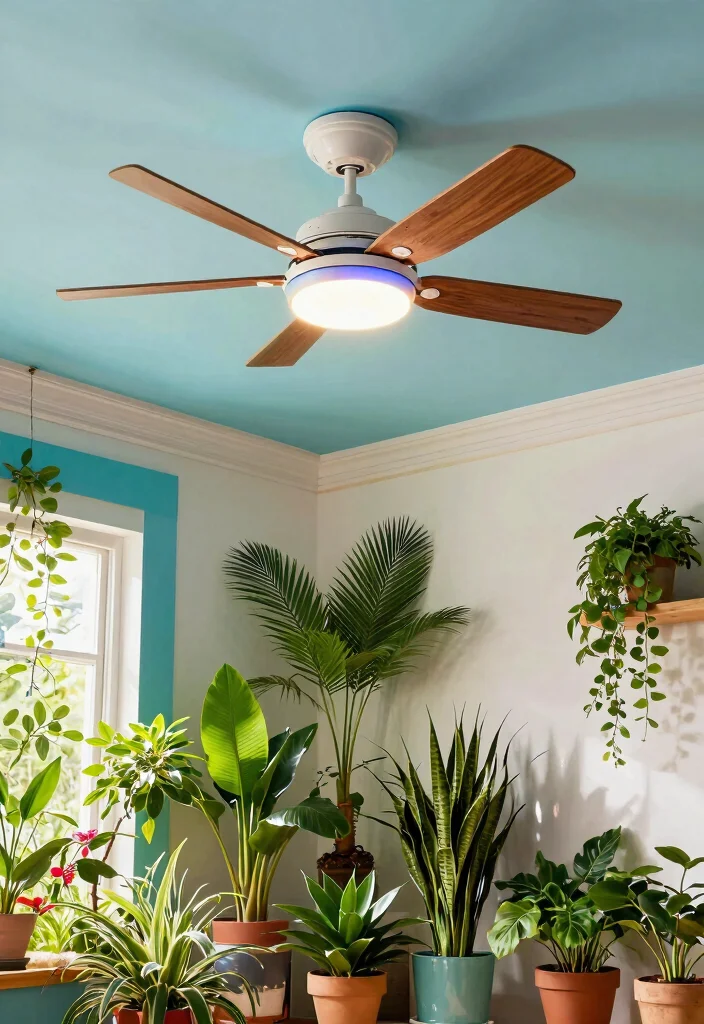 12 Ceiling Fans With Light Ideas for Rooms With Low Ceilings - 12. Artistic LED Ceiling Fans 1