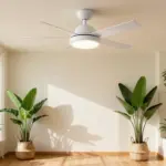 12 Ceiling Fans With Light Ideas for Rooms With Low Ceilings