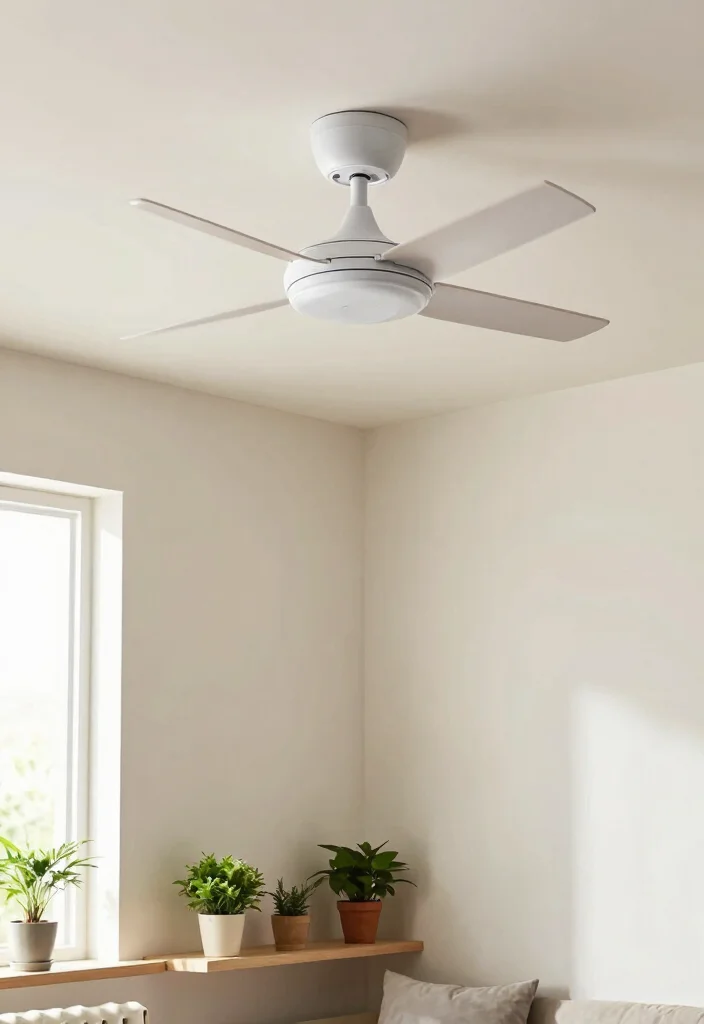 12 Ceiling Fans With Light Ideas for Rooms With Low Ceilings - 8. Compact Ceiling Fans for Small Spaces 1