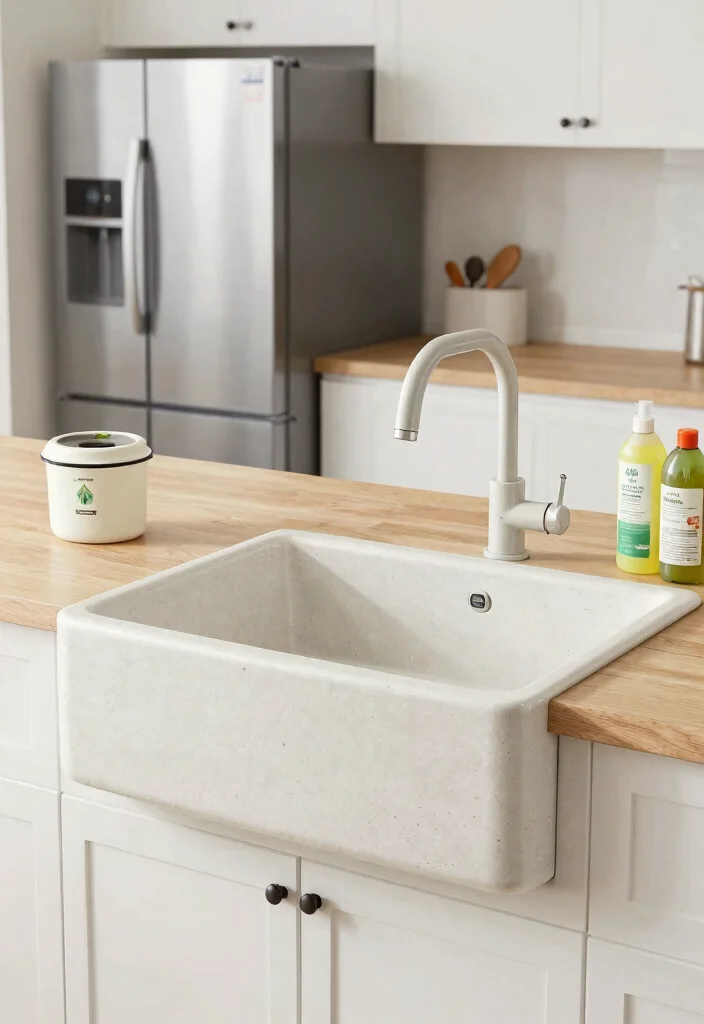 12 Farmhouse Sink With Drainboard Ideas for Small Kitchens - 9. Eco-Friendly Features 1
