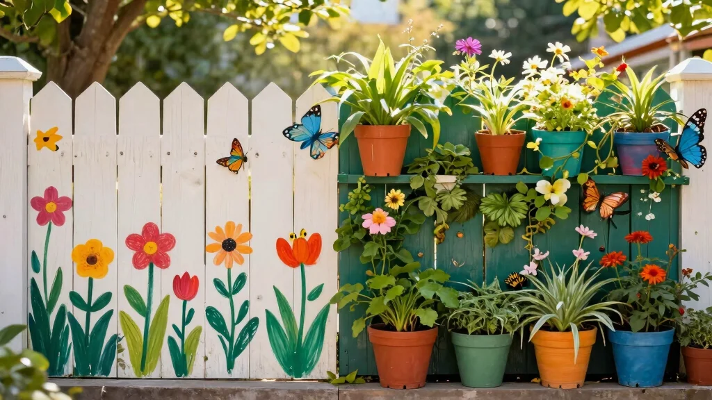 12 Garden Fence Art Ideas That Hide Ugly Chain Link