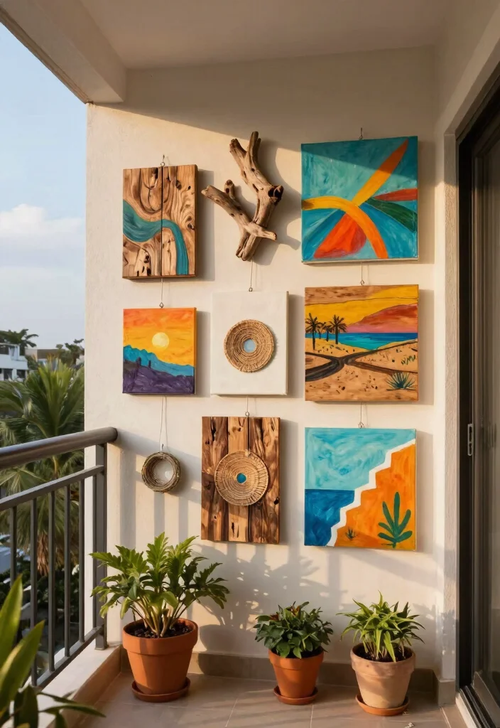 12 IKEA Balcony Ideas on a Budget That Maximize Tiny Spaces - 8. DIY Outdoor Art 1