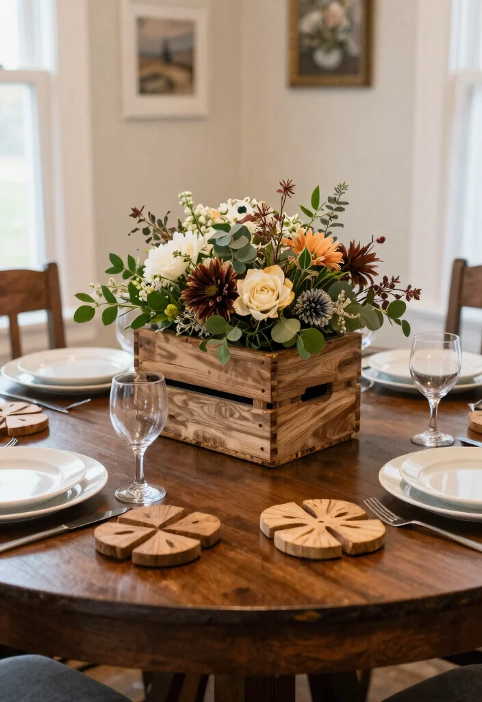 12 Round Farmhouse Table Ideas for Small Dining Rooms - 12. DIY Farmhouse Chic Decor 1