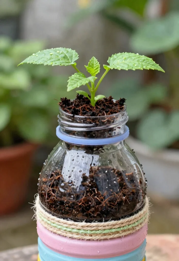 12 Self Watering Planter Ideas That Actually Keep Plants Alive During Travel - 1. Classic DIY Bottle Planters 1