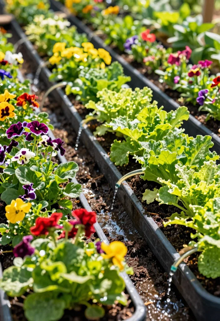 12 Self Watering Planter Ideas That Actually Keep Plants Alive During Travel - 6. Drip Irrigation Planters 1