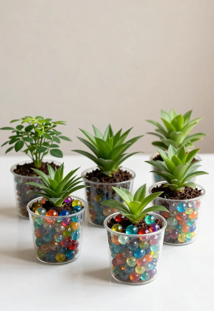 12 Self Watering Planter Ideas That Actually Keep Plants Alive During Travel - 8. Reusable Gel Beads 1