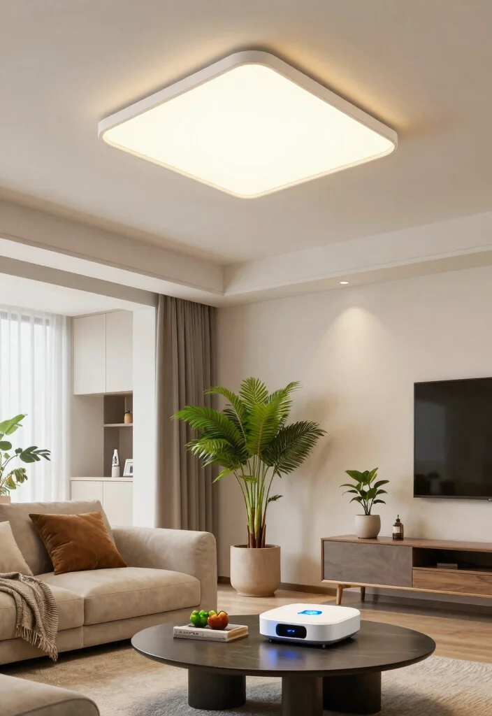 12 Semi Flush Ceiling Lights That Give Big Light in Low-Ceiling Rooms 10 12 Semi Flush Ceiling Lights That Give Big Light in Low-Ceiling Rooms - 10. Smart Lighting Solutions: Tech Meets Decor 1