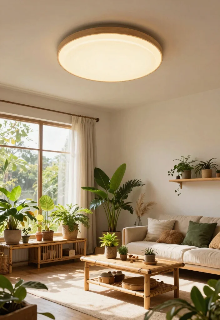 12 Semi Flush Ceiling Lights That Give Big Light in Low-Ceiling Rooms 12 12 Semi Flush Ceiling Lights That Give Big Light in Low-Ceiling Rooms - 12. Eco-Friendly Designs: Sustainability Meets Style 1
