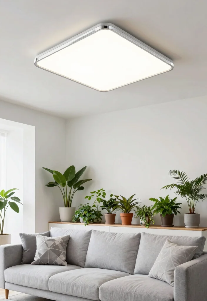 12 Semi Flush Ceiling Lights That Give Big Light in Low-Ceiling Rooms 2 12 Semi Flush Ceiling Lights That Give Big Light in Low-Ceiling Rooms - 2. Modern Minimalism: Sleek and Simple 1