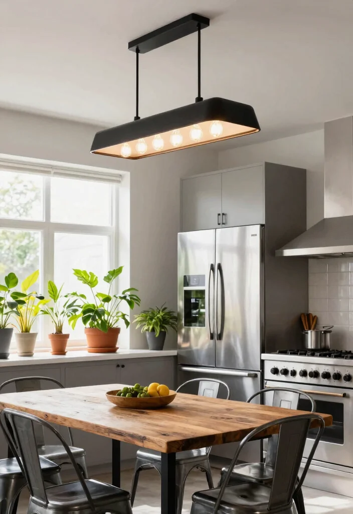 12 Semi Flush Ceiling Lights That Give Big Light in Low-Ceiling Rooms 5 12 Semi Flush Ceiling Lights That Give Big Light in Low-Ceiling Rooms - 5. Industrial Vibes: Metal and Bulbs 1