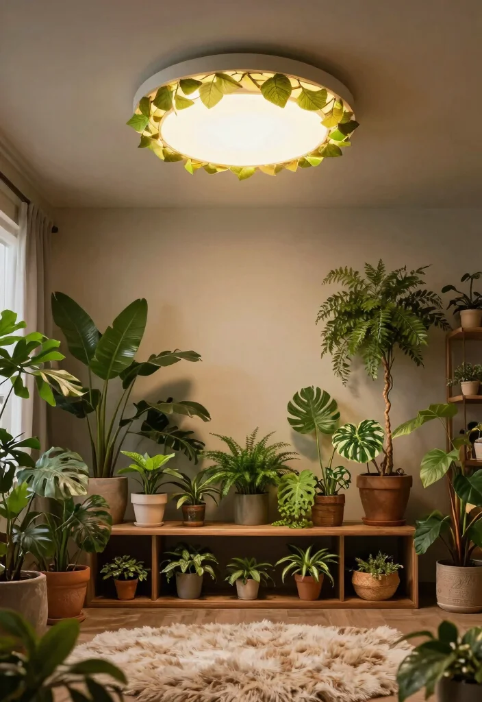 12 Semi Flush Ceiling Lights That Give Big Light in Low-Ceiling Rooms 8 12 Semi Flush Ceiling Lights That Give Big Light in Low-Ceiling Rooms - 8. Nature-Inspired Designs: Embracing Organic Shapes 1