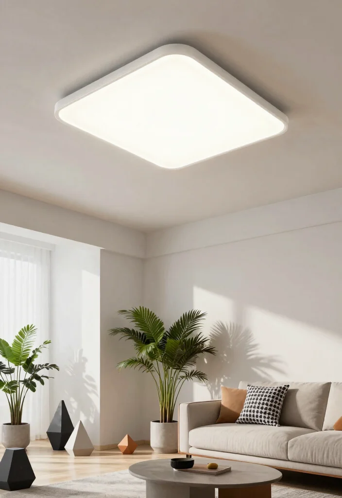 12 Semi Flush Ceiling Lights That Give Big Light in Low-Ceiling Rooms 9 12 Semi Flush Ceiling Lights That Give Big Light in Low-Ceiling Rooms - 9. Geometric Designs: Modern and Artistic 1