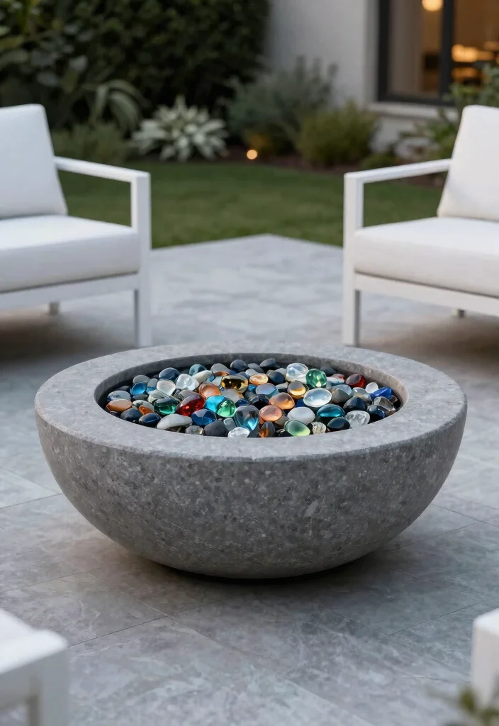 12 Stone Fire Pit Ideas That Don't Need a Full Hardscape Install - 2. Minimalist Stone Fire Bowl 1