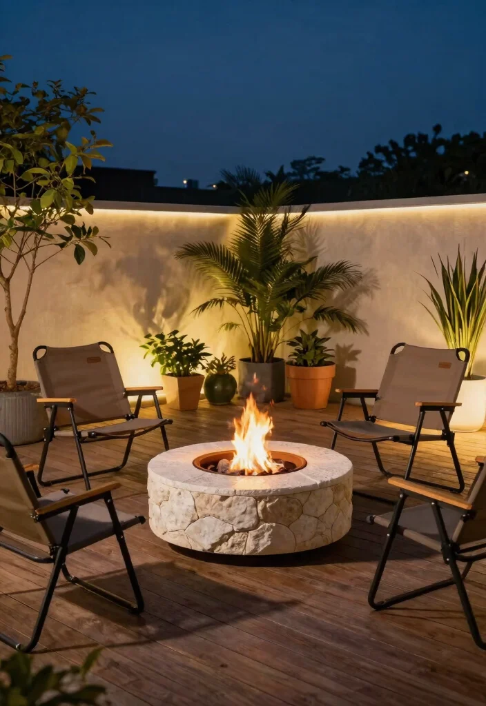 12 Stone Fire Pit Ideas That Don't Need a Full Hardscape Install - 7. Portable Stone Fire Pit 1