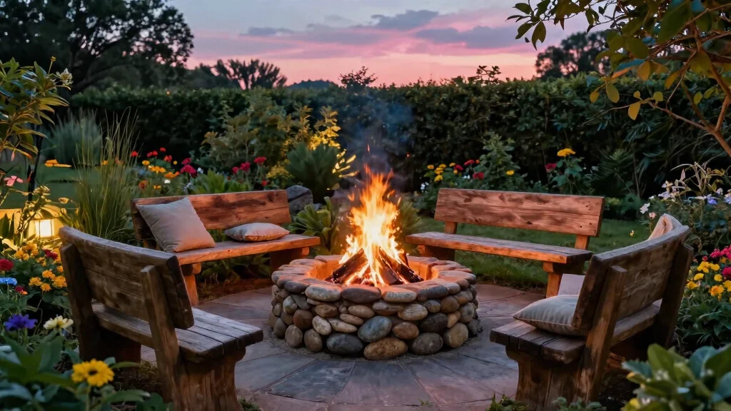 12 Stone Fire Pit Ideas That Don't Need a Full Hardscape Install