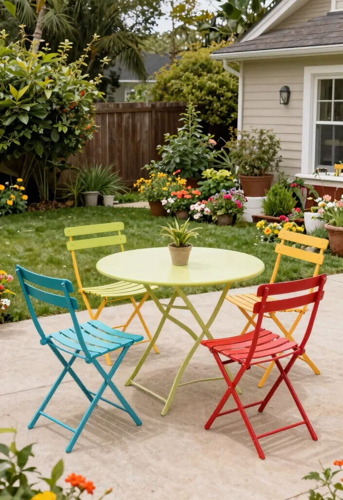 14 Backyard BBQ Ideas: Grill Area Patio Designs That Don't Cost a Fortune - 9. Foldable Outdoor Chairs 1
