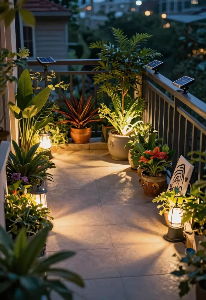 14 Balcony Ceiling Lights That Install Without Hardwiring Required - 13. Solar Spotlights for Garden Features 1
